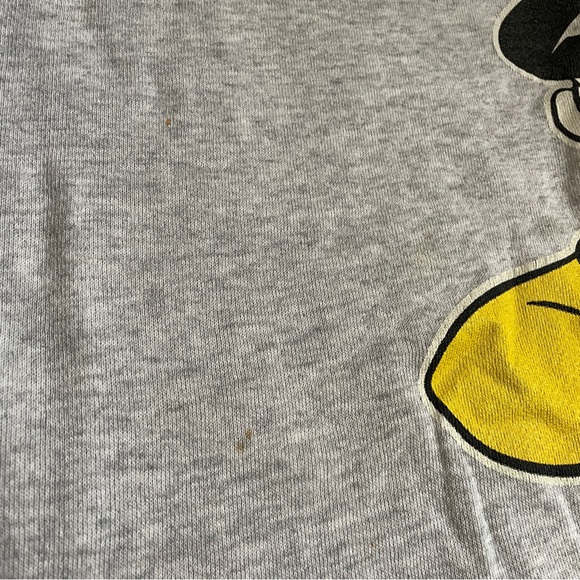 Vintage 90s Disney Mickey Mouse Heather Gray Crewneck Sweatshirt Unisex XL WDW - Picture 2 of 7